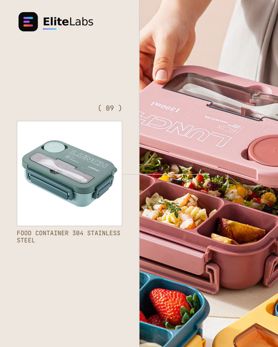 FOOD CONTAINER 304 STAINLESS STEEL